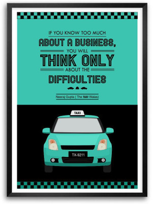 36% OFF on Lab No. 4 You Know Too Much About a Business You Will Think Inspirational Motivational Quotes Framed Poster Paper Print