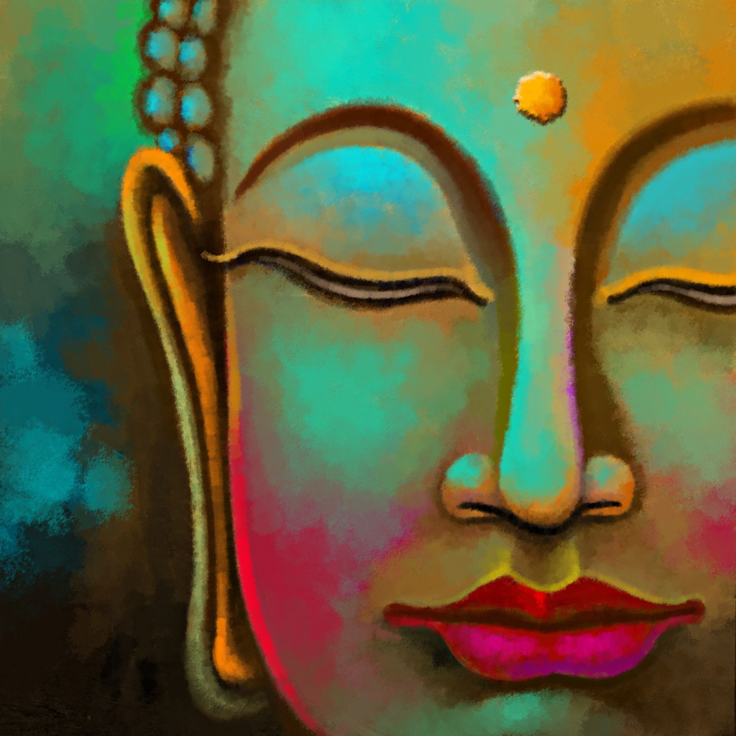 50% OFF on Buddha Painting Canvas Art