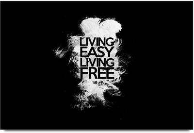58% OFF on Living Easy Living Free Poster Paper Print