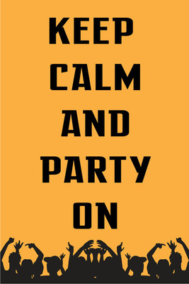 8% OFF on Keep Calm and Party On Paper Print