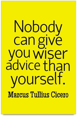 53% OFF on Nobody Can Give You Wiser Advice Quote Laminated Poster Paper Print 53% OFF on Nobody Can Give You Wiser Advice Quote Laminated Poster Paper Print