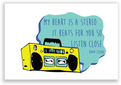 27% OFF on Stereo Heart | Adam Levine Poster Paper Print