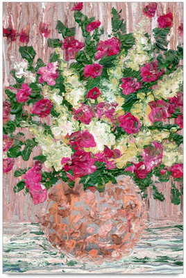 75% OFF on Amy Pink And White Roses Flower Vase 3D Poster 75% OFF on Amy Pink And White Roses Flower Vase 3D Poster