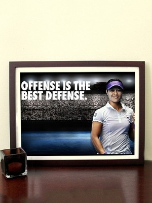 70% OFF on Offense Is The Best Defence 3D Poster