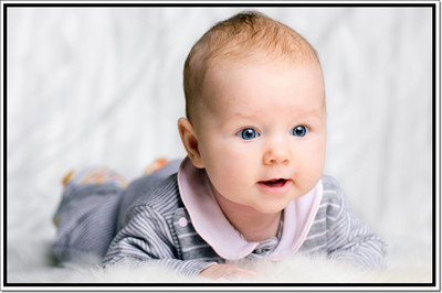 66% OFF on Cute Baby Boy Enjoying Poster Paper Print