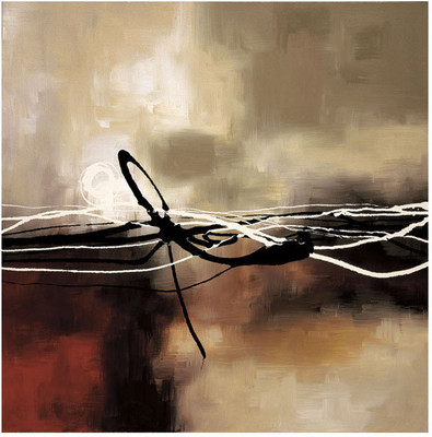 Montage - Symphony in Red and Khaki II Fine Art Print