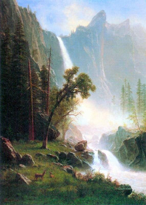 Yosemite Falls Large by Bierstadt Yosemite Falls Large by Bierstadt