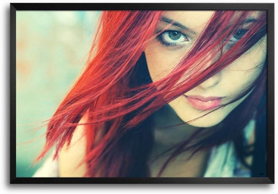 74% OFF on Redhead Green Eyes Fp00003652 Framed Photographic Paper