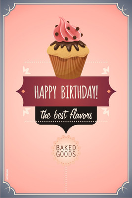 16% OFF on Poster - Promoting Birthday Cakes - Pink Paper Print 16% OFF on Poster - Promoting Birthday Cakes - Pink Paper Print