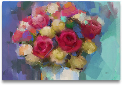 42% OFF on Vase With Bouquet Of Flowers Canvas Art