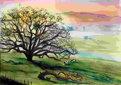 33% OFF on Painting without Frame Scenery-2 (34X22) Canvas Art