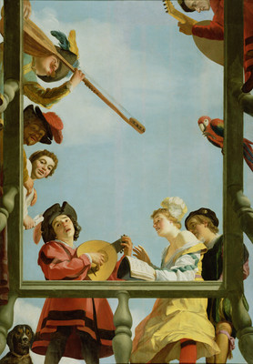 12% OFF on Musical Group On A Balcony By Gerrit Van Honthorst Dutch Fine Art Print