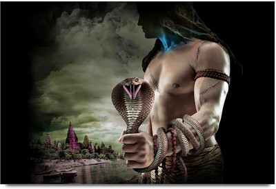50% OFF on Lord shiva With Snake Paper Print 50% OFF on Lord shiva With Snake Paper Print
