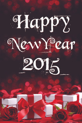 16% OFF on Poster - Happy New Year with Red Rose Paper Print