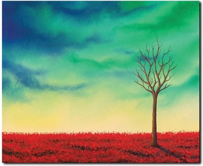 69% OFF on Stybuzz Lone Tree Painting Frameless Canvas Art