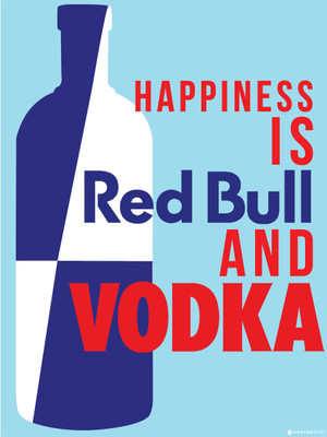 Happiness - Vodka Paper Print Happiness - Vodka Paper Print