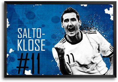 46% OFF on ShopMantra Miroslav Klose Footballer Laminated Frame Poster Paper Print