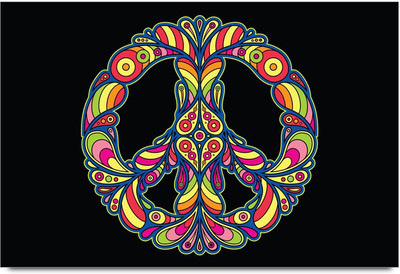 58% OFF on Abstract Colorful Pattern Laminated Poster Paper Print