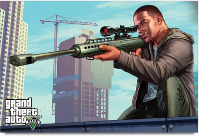 53% OFF on Grand Theft Auto Sniper Shooter Laminated Poster Paper Print