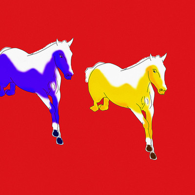 Horses Z07 Paper Print Horses Z07 Paper Print
