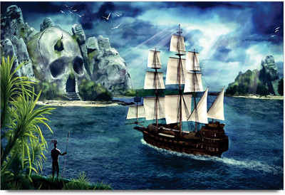 75% OFF on Amy Boat Island Skull 3D Poster 75% OFF on Amy Boat Island Skull 3D Poster