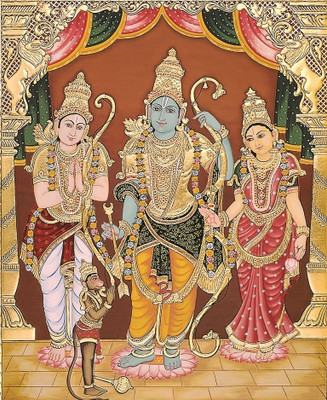 81% OFF on Painting Without Frame - Ram With Family Canvas Art