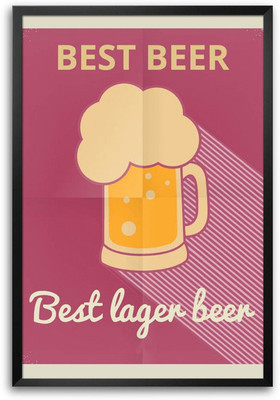 46% OFF on Best Beer Graphical Design Laminated Framed Paper Print 46% OFF on Best Beer Graphical Design Laminated Framed Paper Print