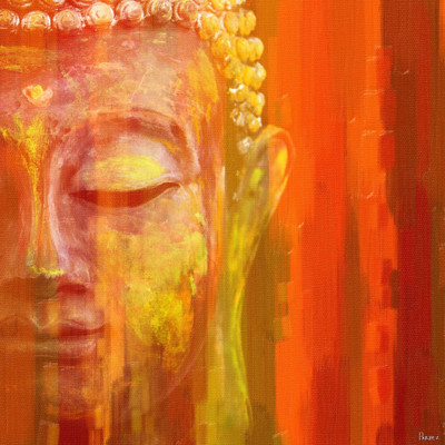 52% OFF on Elite Collection Frameless Painting Buddha36 Canvas Art