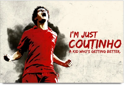53% OFF on ShopMantra Coutinho Liverpool FC Poster Paper Print