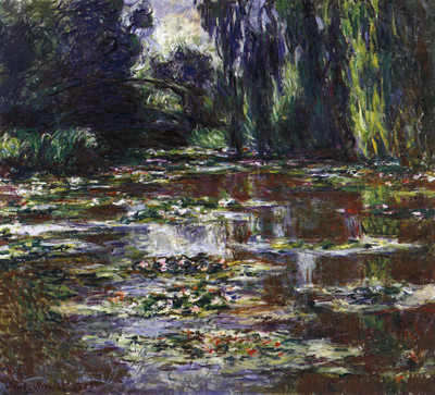 8% OFF on Water lilies, water landscape #3 by Monet Canvas Art