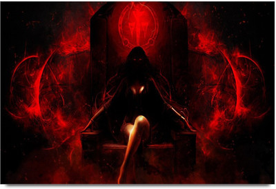 75% OFF on Amy Abstract Fantacy Red Hot Devil Women Paper Print 75% OFF on Amy Abstract Fantacy Red Hot Devil Women Paper Print