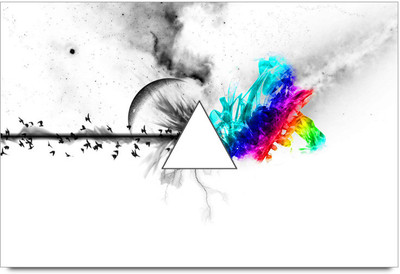 53% OFF on Pink Floyd Spectrum Rainbow Poster Paper Print