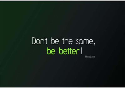 37% OFF on Don't Be The Same Poster (18 x 12 Inches) by Shopkeeda Paper Print