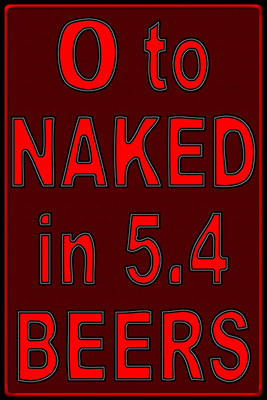 8% OFF on Naked in 5.4 Beers Paper Print 8% OFF on Naked in 5.4 Beers Paper Print