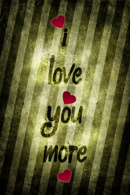 6% OFF on Love You More Paper Print