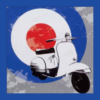 26% OFF on Painting Mantra Framed - Pop Scooter Paper Print