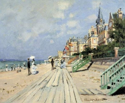 37% OFF on Beach at Trouville Paper Print