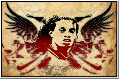 66% OFF on Ronaldinho Poster Paper Print
