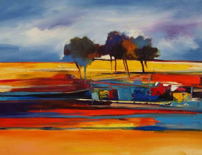 71% OFF on Canvas Painting without Frame - Tree Canvas Art