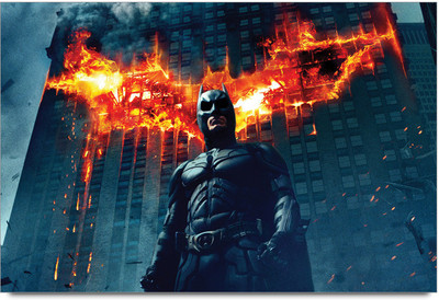 62% OFF on Batman With Red Logo Paper Print 62% OFF on Batman With Red Logo Paper Print