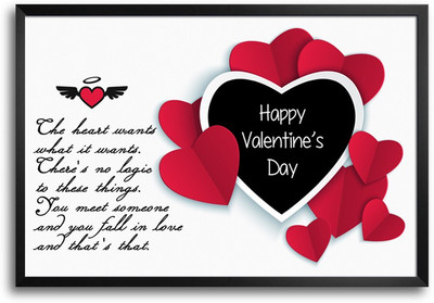 46% OFF on Shopmantra Heart Pattern Vector Design Poster Paper Print