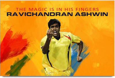 53% OFF on ravichandran Ashwin Magical Fingers Laminated Poster Paper Print
