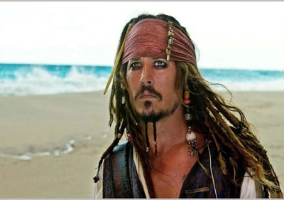 37% OFF on Captain Jack Sparrow Poster (18 x 12 Inches) by Shopkeeda Paper Print