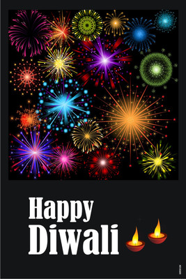 16% OFF on Poster - Celebrate The Auspicious Festival Of Lights Paper Print