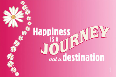16% OFF on Shopisky Happiness Is A Journey Not a Destination Paper Print