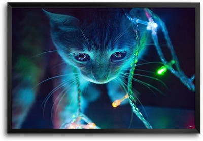 74% OFF on Christmas Lights Fp00003721 Framed Photographic Paper