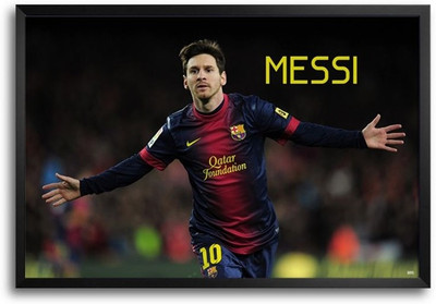 74% OFF on Messi Fp00003969 Framed Photographic Paper