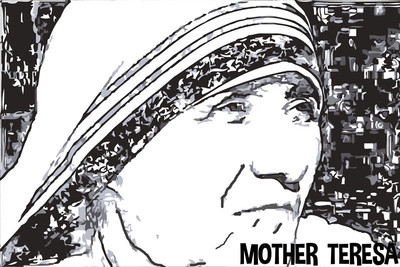 37% OFF on Mother Teresa - Sketch Paper Print