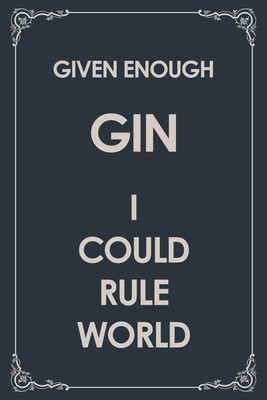 6% OFF on Given Enough Gin Paper Print
