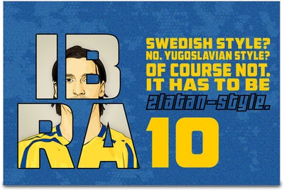 53% OFF on ShopMantra Zlatan Ibrahimovi? Sweden Football Poster Paper Print